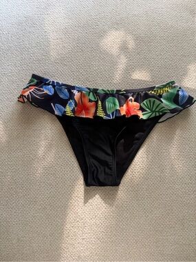 Shekini Tropical Ruffle Bikini Bottoms